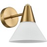 Бра LUMION CORNE MODERNI LN25 E27 1*60W 220V латунь/белый, металл/стекло 8113/1W