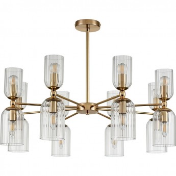 Люстра подвесная LUMION KASSIA 6586/16 MODERNI LN24 E14 16*40W 220V золото/прозрачный, металл/стекло
