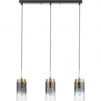 Подвес LUMION 8101/3A COMFI ISHA LN25 325 Е14 3*40W 220V черный/бронза металл/стекло